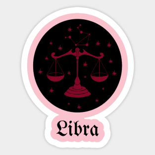 LIBRA ZODIAC SIGN Sticker